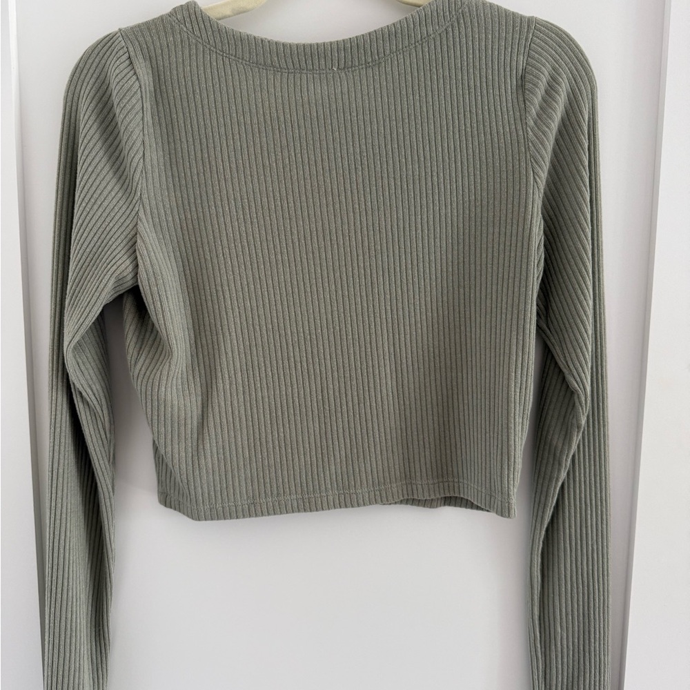 Aritzia Ribbed Cardigan - Picture 3 of 4
